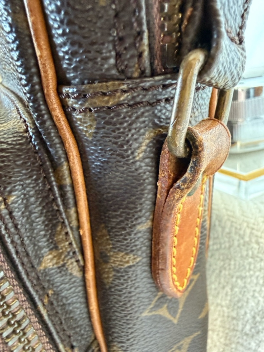 Louis Vuitton Monogram Canvas Messenger Bag in Brown and Tan - Picture 8 of 16